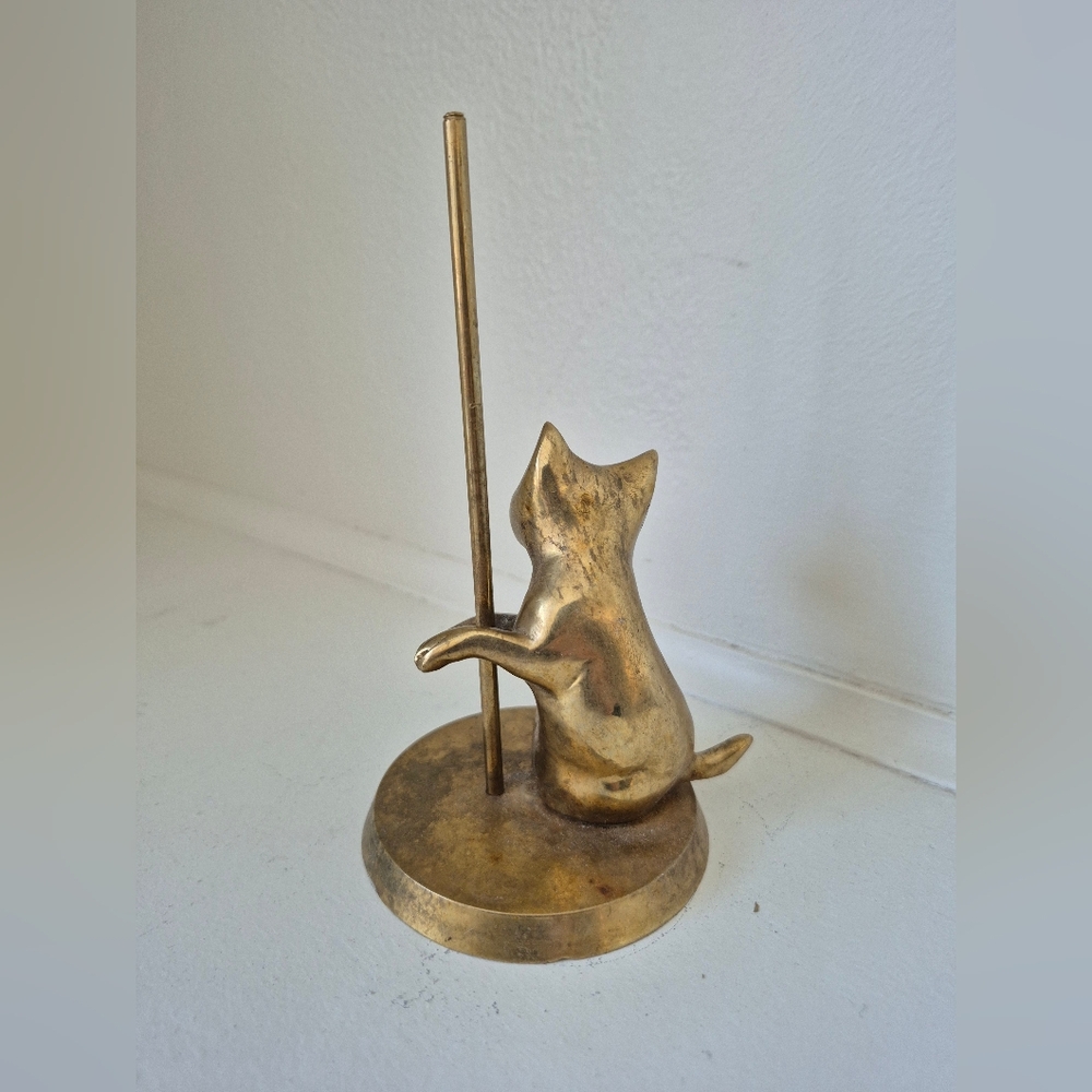 Brass Cat Decor Vintage - Picture 3 of 6